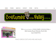 Tablet Screenshot of costumesinthevalley.com.au